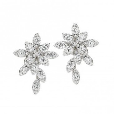 Diamond Cluster Earrings