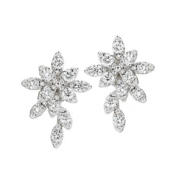 Diamond Cluster Earrings