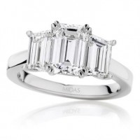 Emerald Cut Diamond Trilogy