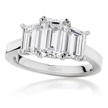 Emerald Cut Diamond Trilogy