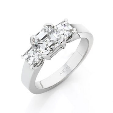 The Minimal Asscher Diamond Trilogy