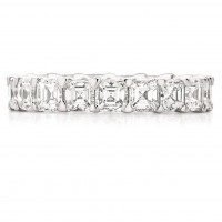 Asscher Cut Diamond Wedding Band