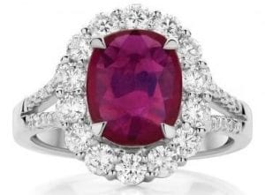 ruby engagement ring