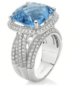 blue topaz dress ring