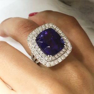 Birthstone engagement rings: July to December