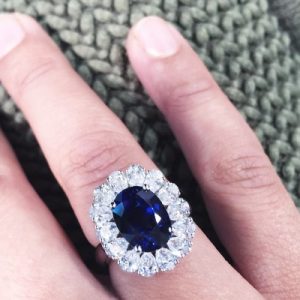 Engagement ring spotlight: Sapphire