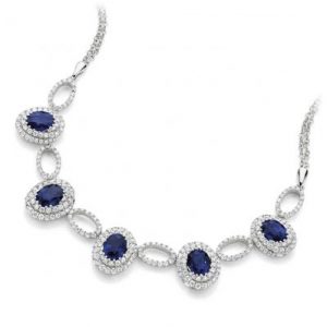 blue sapphire necklace