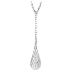 Diamond drop necklace