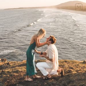 Romantic marriage proposal
