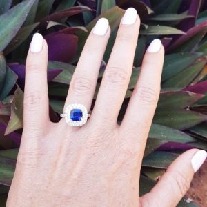 Engagement rings outside of the box