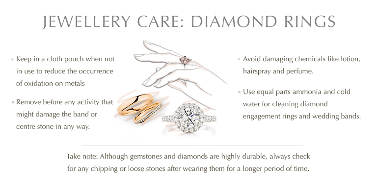 Jewellery care: Diamond rings