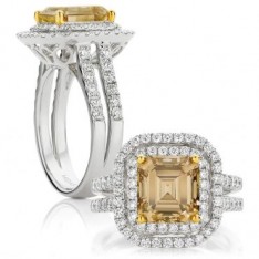 Square Emerald Cut Fancy Yellow Diamond