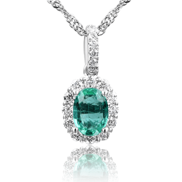 Emerald Beauty with Round Brilliants