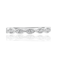 Milgrain Marquise Diamond Band