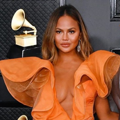 Chrissy Teigen at the 2020 Grammys
