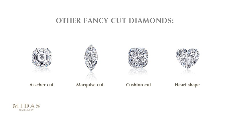 Fancy cut diamonds