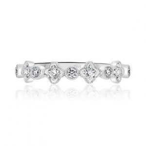 Star and Round Shaped Diamond Band