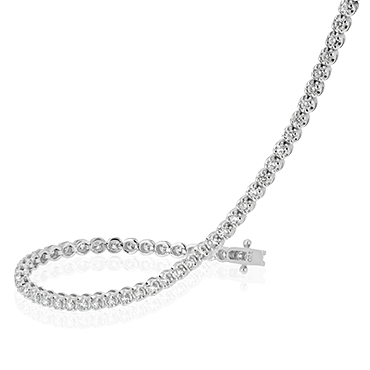 Elegant Round Brilliant Diamond Tennis Bracelet
