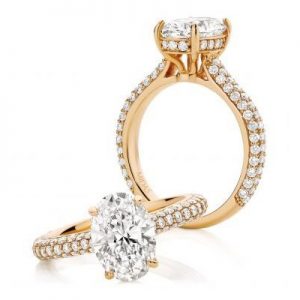 Oval Cut Rose Gold Engagement Ring