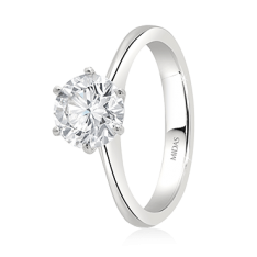 Classic Brilliant Cut Engagement Ring