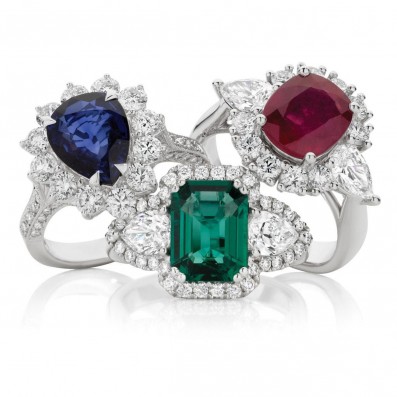 Coloured Gem Rings