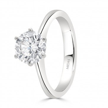 Classic Brilliant Cut Engagement Ring