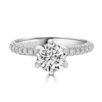Six Claw Round Brilliant Solitaire Diamond