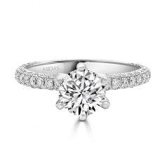 Six Claw Round Brilliant Solitaire Diamond