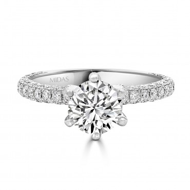Six Claw Round Brilliant Solitaire Diamond