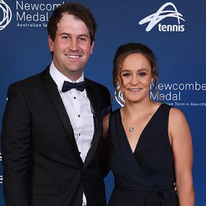 Ash Barty and Garry Kissick