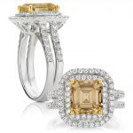 Square Emerald Cut Fancy Yellow Diamond