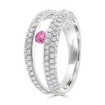 Pink Diamond Pavé Split Band