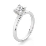 Solitaire Princess Cut Diamond – White Gold